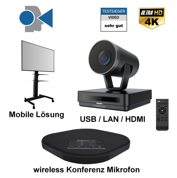 Konferenzraum PTZ Kamera Zoom  wireless Mikrofon